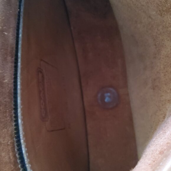 Coach Vintage Saddle Crossbody Handbag in British Tan + Original Hangtag - Picture 3 of 11